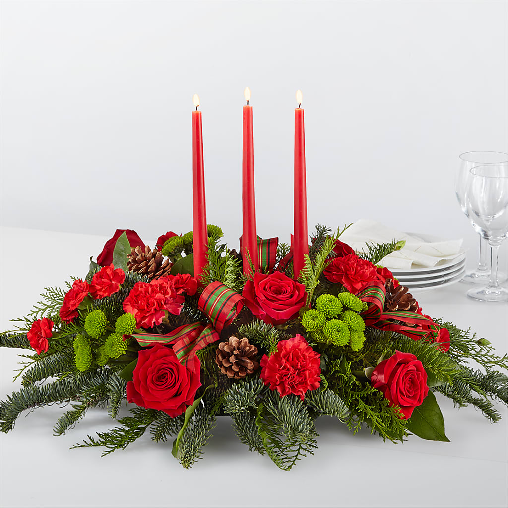 By the Candlelight Centerpiece – Windsor Florist Inc., The, New York NY
