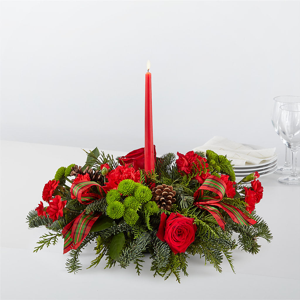 By the Candlelight Centerpiece – Windsor Florist Inc., The, New York NY
