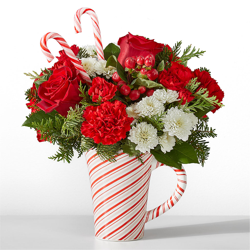 Peppermint Swirl Mug – Windsor Florist Inc., The, New York NY