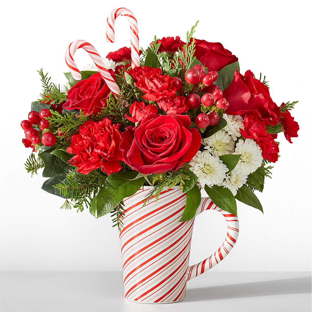Peppermint Swirl Mug – Windsor Florist Inc., The, New York NY