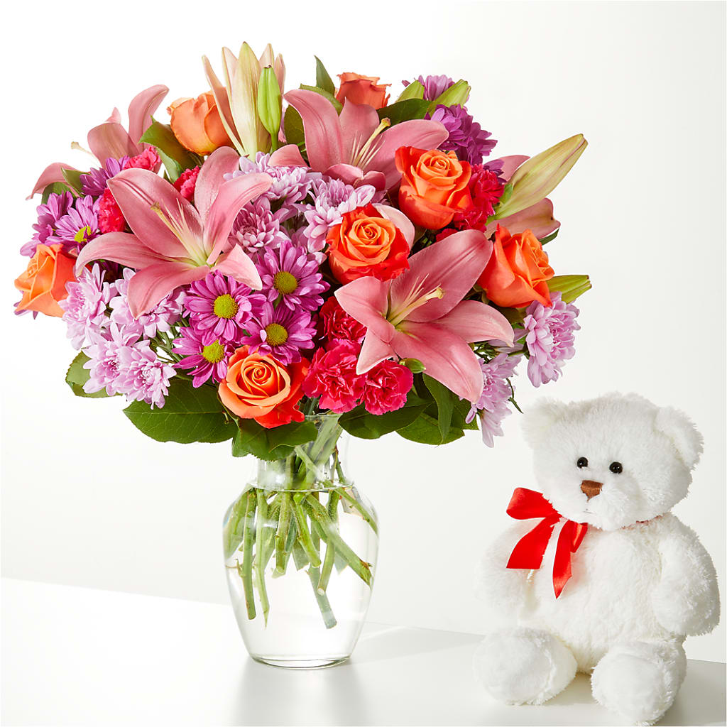 One and Only Bouquet and Bear Bundle – Windsor Florist Inc., The, New York NY