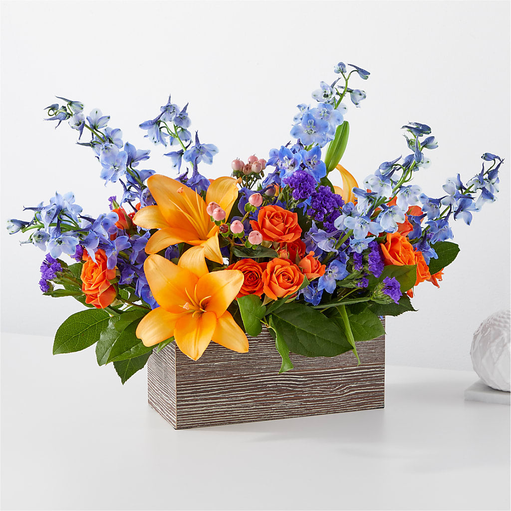 Radiant Citrus Box Bouquet – Windsor Florist Inc., The, New York NY