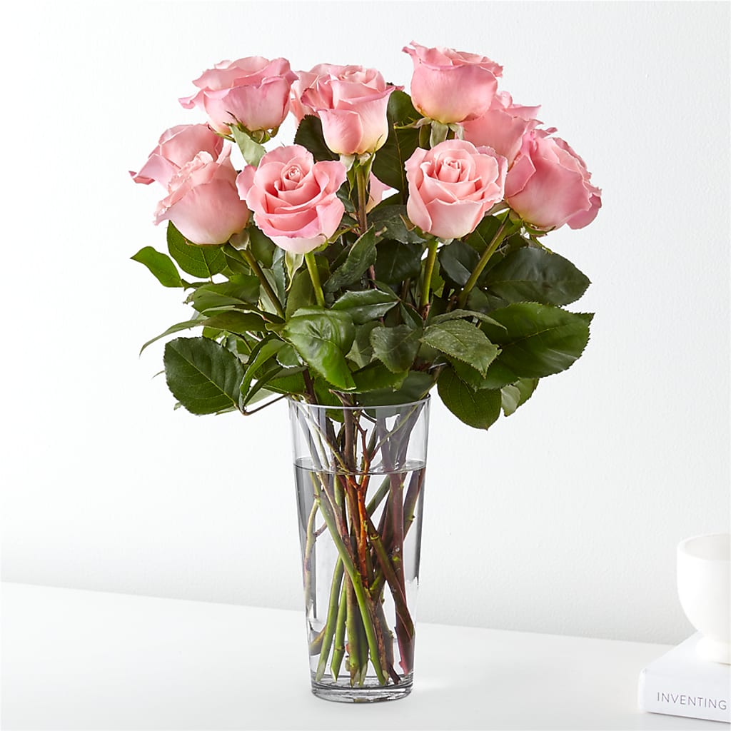 Long Stem Pink Rose Bouquet – Windsor Florist Inc., The, New York NY
