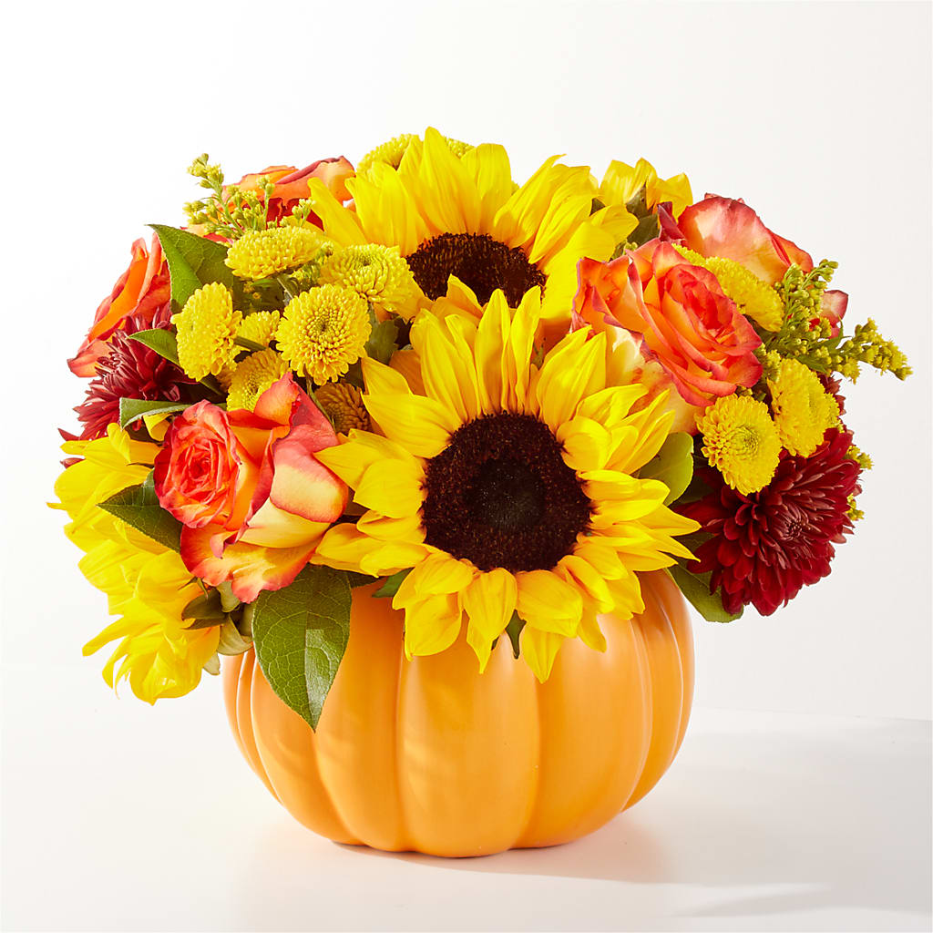 Golden Gourd Pumpkin Bouquet – Windsor Florist Inc., The, New York NY
