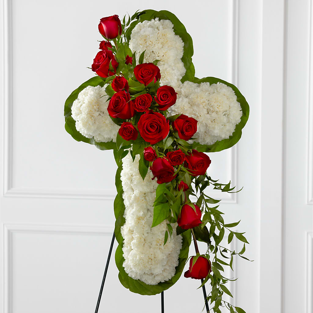 Floral Cross Easel – Windsor Florist Inc., The, New York NY