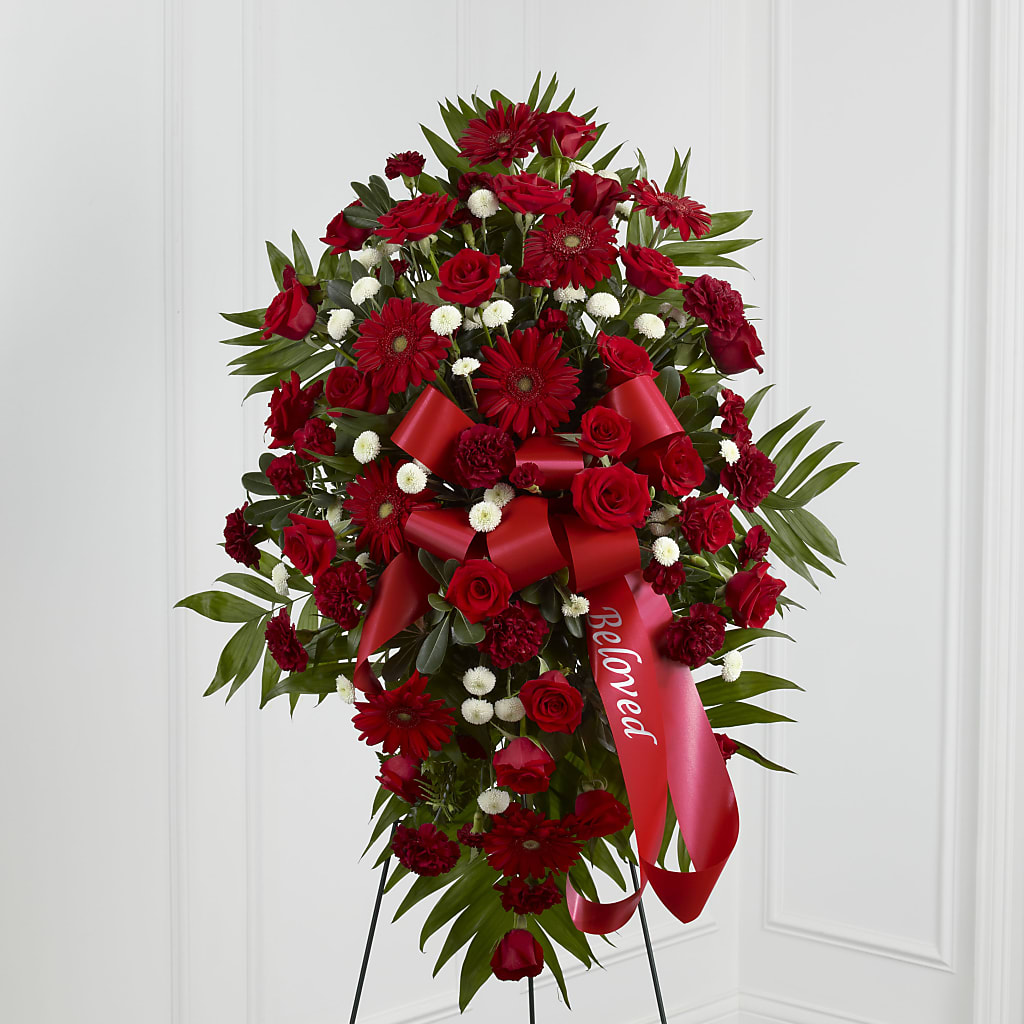 Treasured Memories Standing Spray – Windsor Florist Inc., The, New York NY