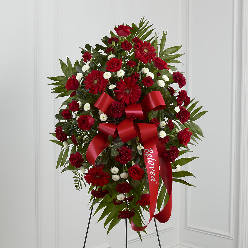 Treasured Memories Standing Spray – Windsor Florist Inc., The, New York NY