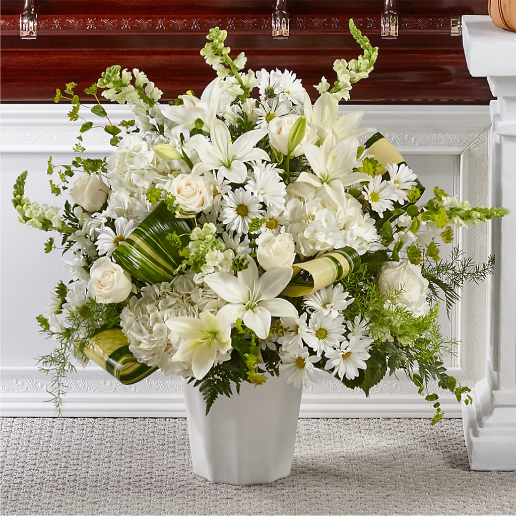 Thoughts of Tranquility Floor Basket – Windsor Florist Inc., The, New York NY