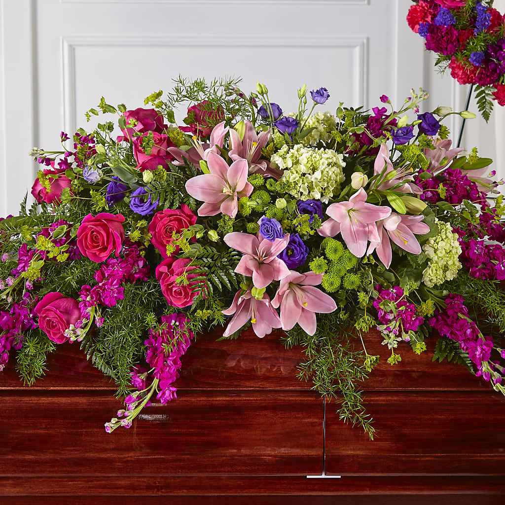 Radiant Tribute Casket Spray – Windsor Florist Inc., The, New York NY