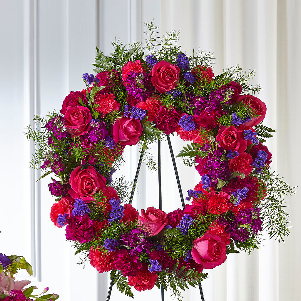 Calming Colors Wreath – Windsor Florist Inc., The, New York NY