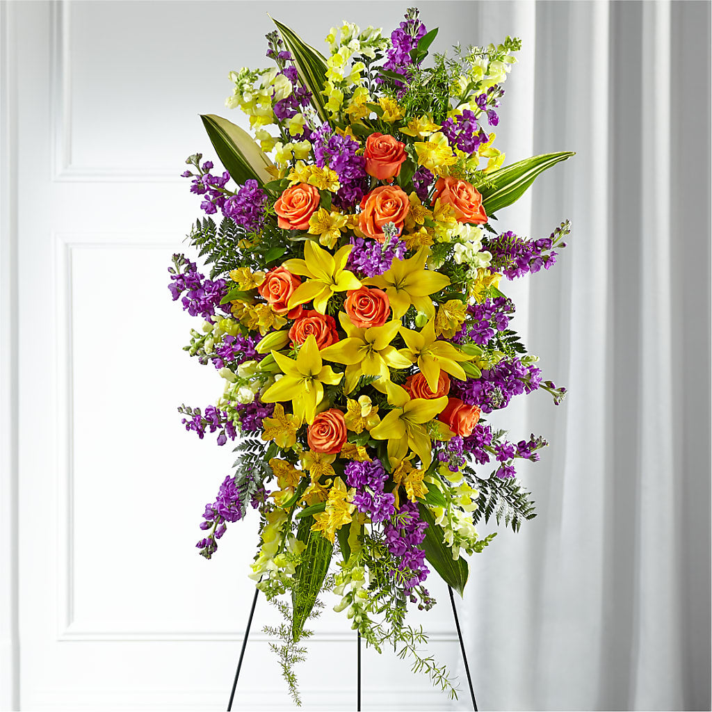 Thoughtful Prayers Standing Spray – Windsor Florist Inc., The, New York NY