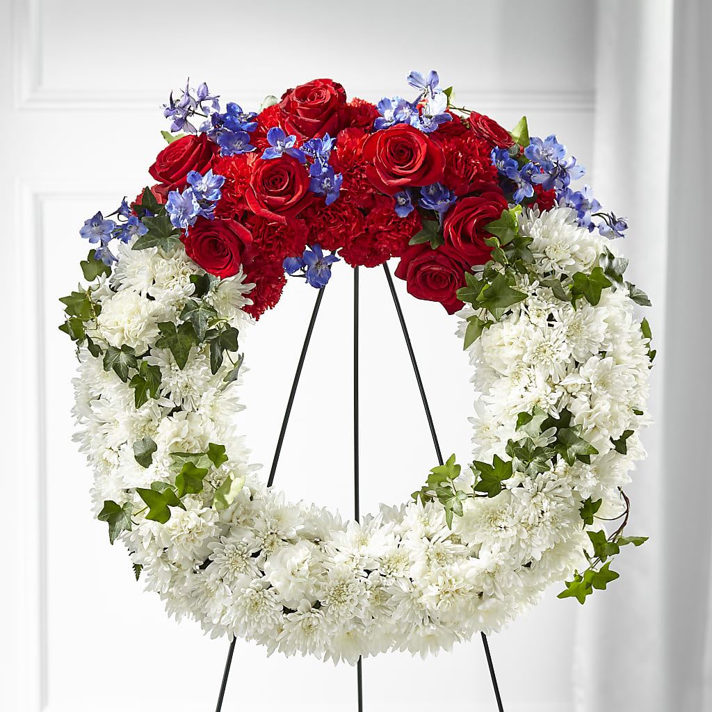 Patriotic Passion Wreath – Windsor Florist Inc., The, New York NY
