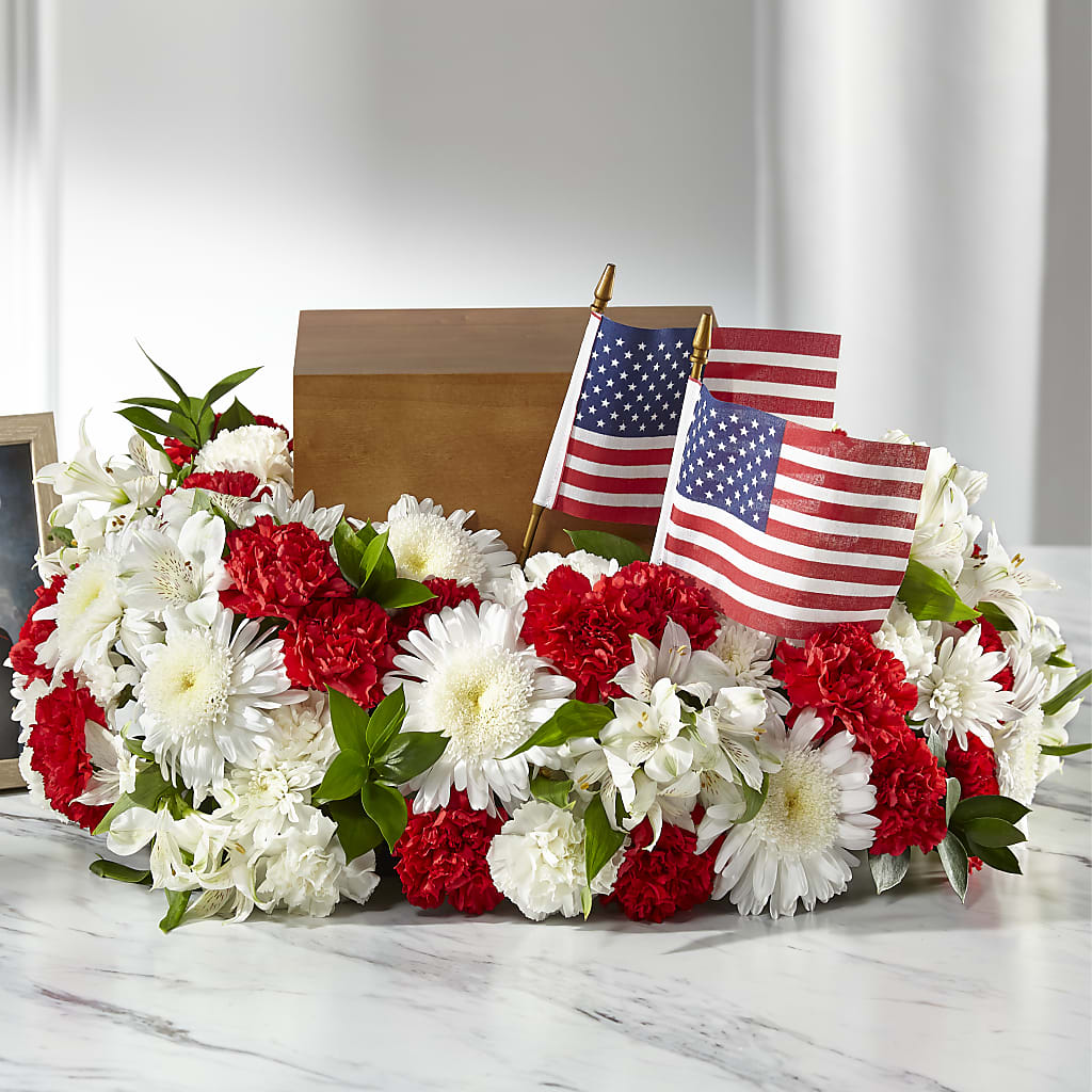 Spirit of Patriotism Cremation Adornment – Windsor Florist Inc., The, New York NY