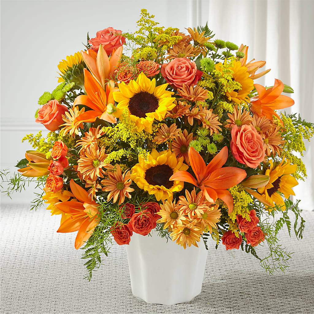 Harvest Thoughts Floor Basket – Windsor Florist Inc., The, New York NY