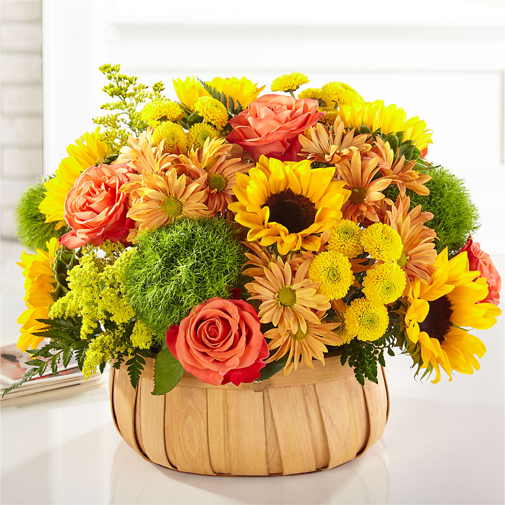 Harvest Sunflower Basket – Windsor Florist Inc., The, New York NY