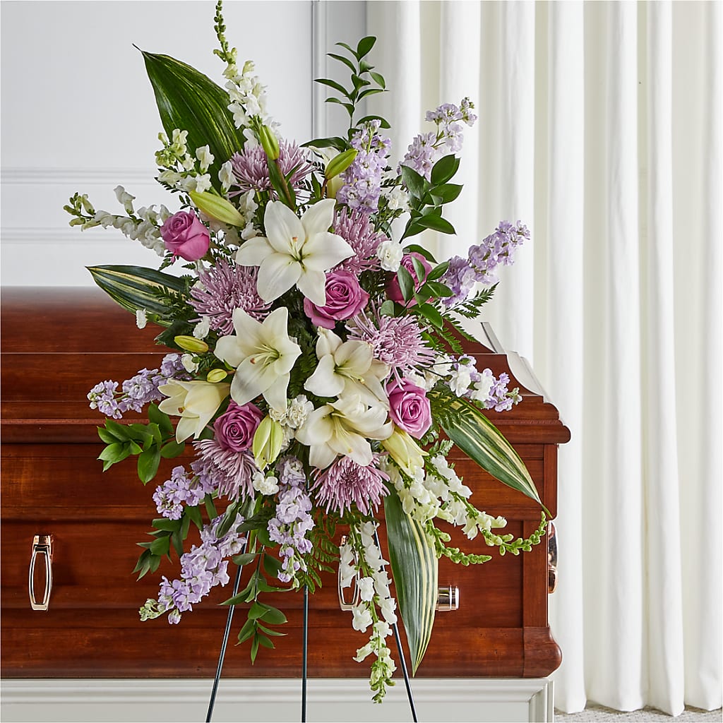 Grateful Hearts Standing Spray – Windsor Florist Inc., The, New York NY