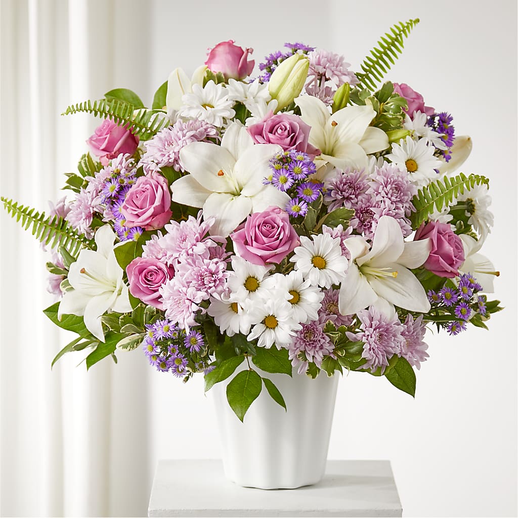 Warmest Thoughts Tabletop Basket – Windsor Florist Inc., The, New York NY