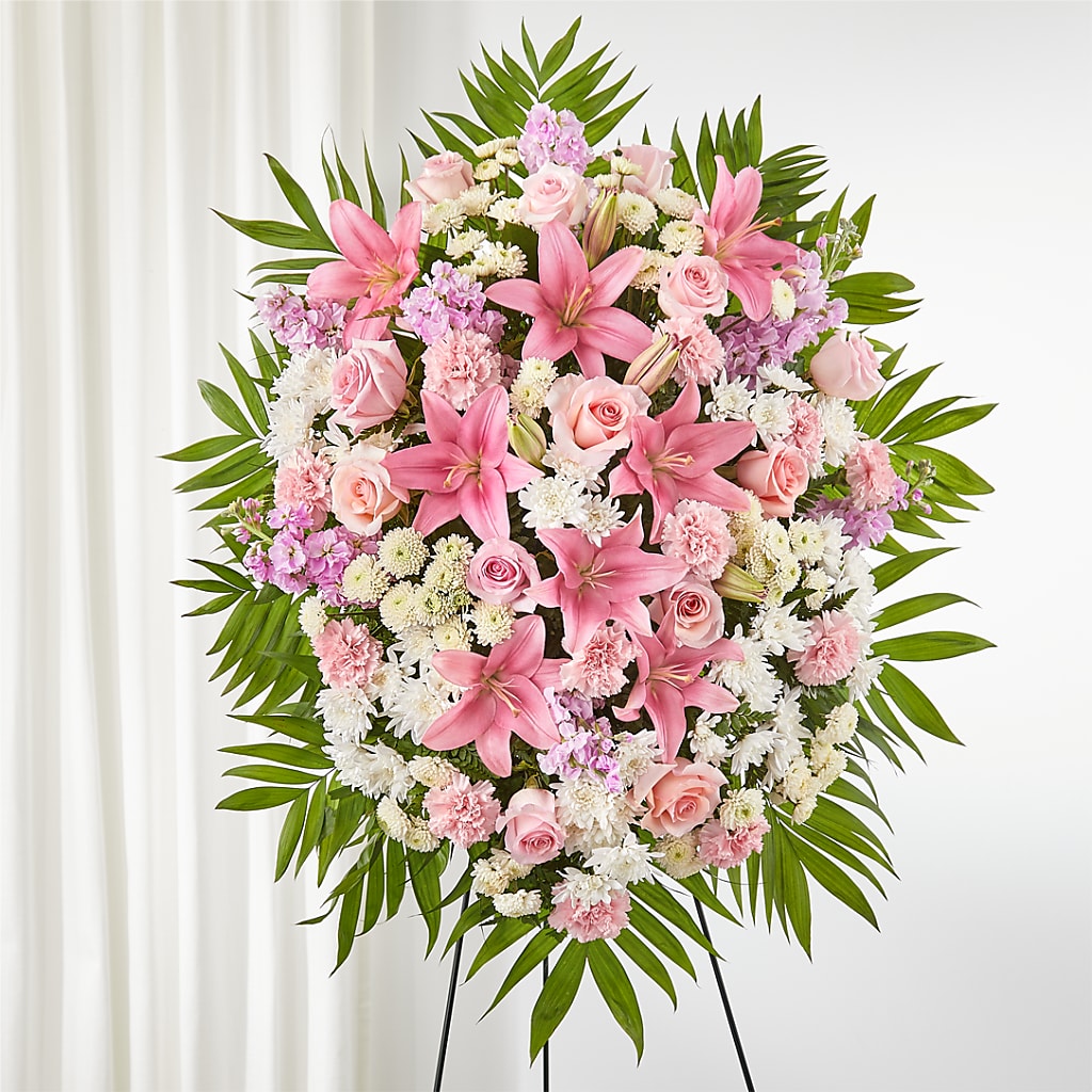 Offering Solace Standing Spray – Windsor Florist Inc., The, New York NY