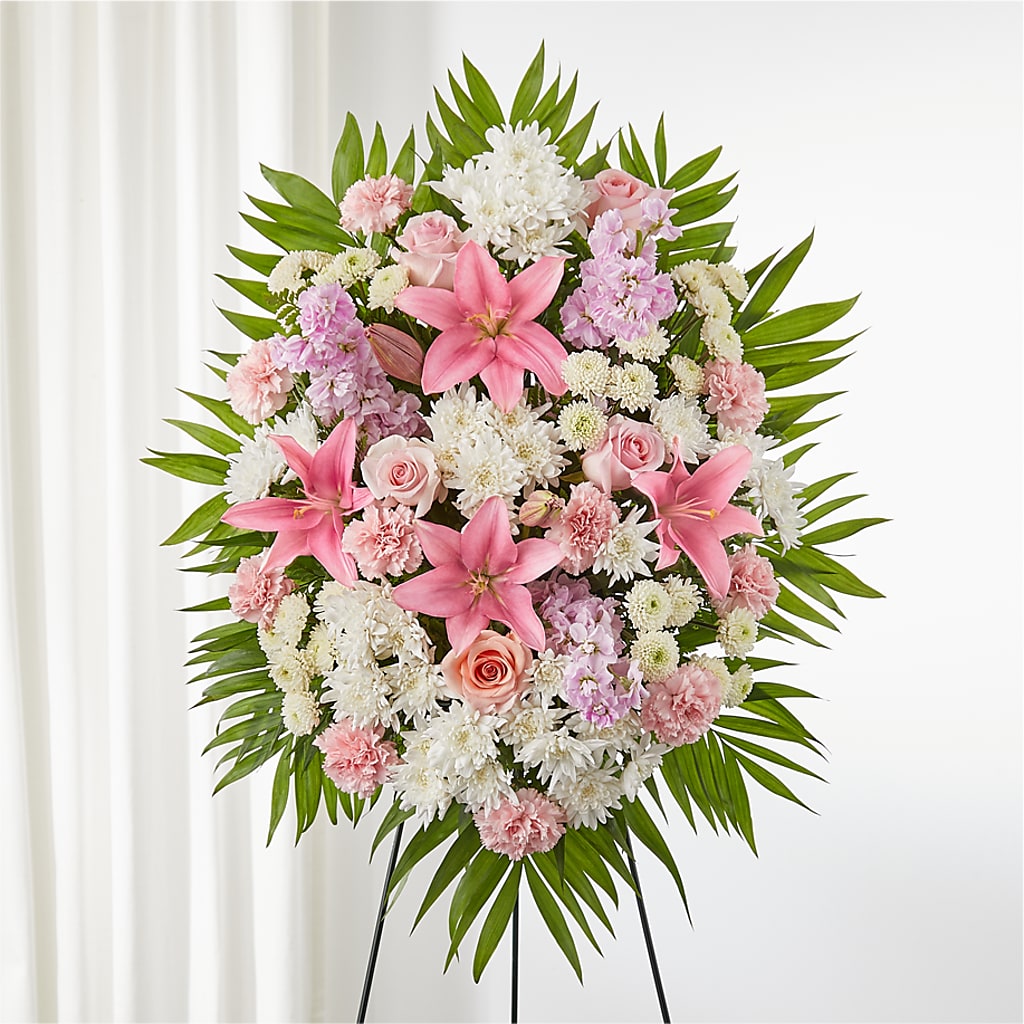 Offering Solace Standing Spray – Windsor Florist Inc., The, New York NY