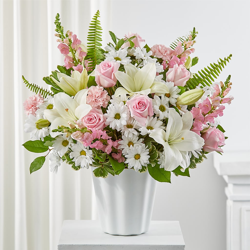 Soft Touch Tabletop Basket – Windsor Florist Inc., The, New York NY
