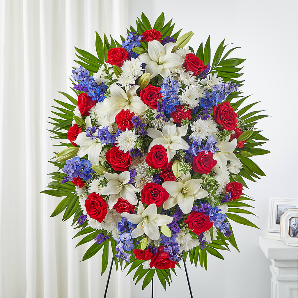 Cherished Service Standing Spray – Windsor Florist Inc., The, New York NY