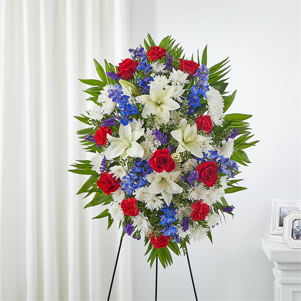 Cherished Service Standing Spray – Windsor Florist Inc., The, New York NY