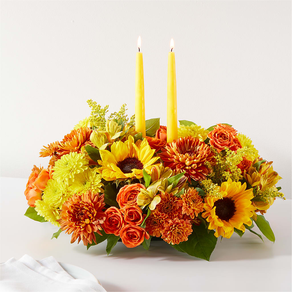Autumn Harmony Centerpiece – Windsor Florist Inc., The, New York NY