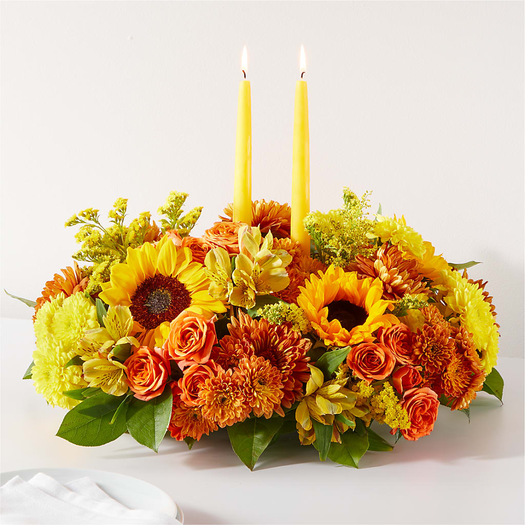 Autumn Harmony Centerpiece – Windsor Florist Inc., The, New York NY