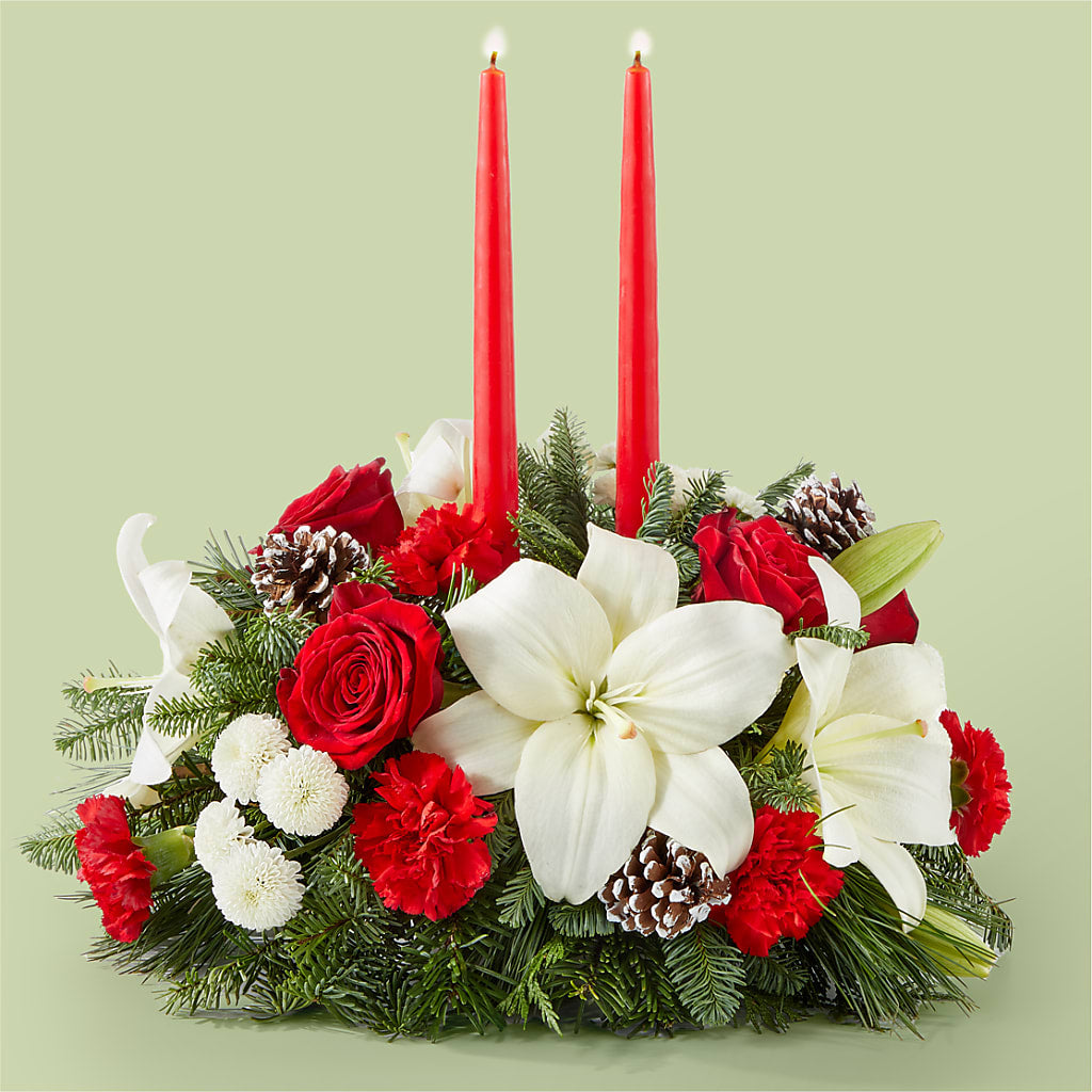 Seasonal Festivities Centerpiece – Windsor Florist Inc., The, New York NY