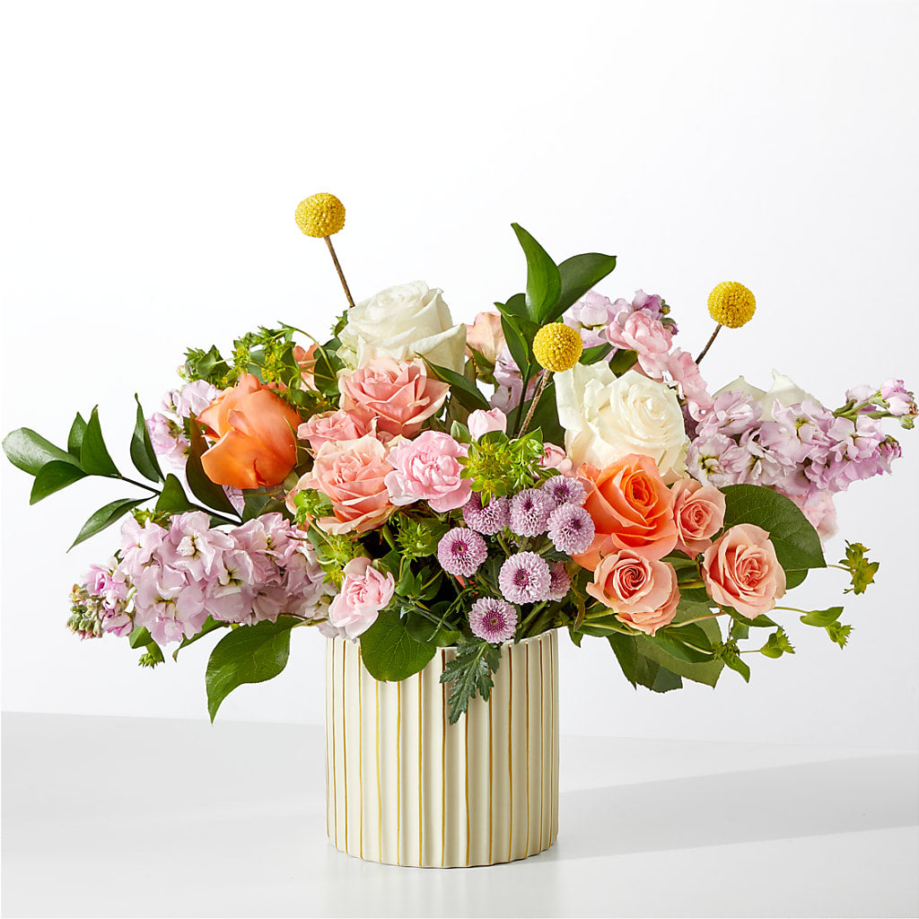 French Market Bouquet with Ivory Vase – Windsor Florist Inc., The, New York NY