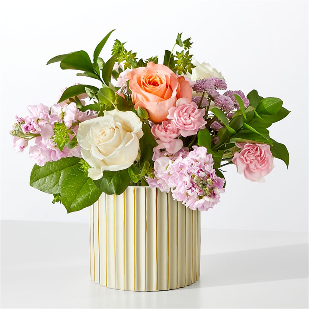 French Market Bouquet with Ivory Vase – Windsor Florist Inc., The, New York NY