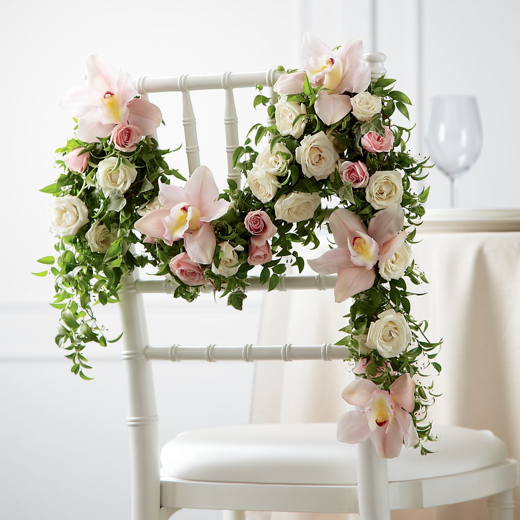 Orchid Rose Chair Décor – Windsor Florist Inc., The, New York NY