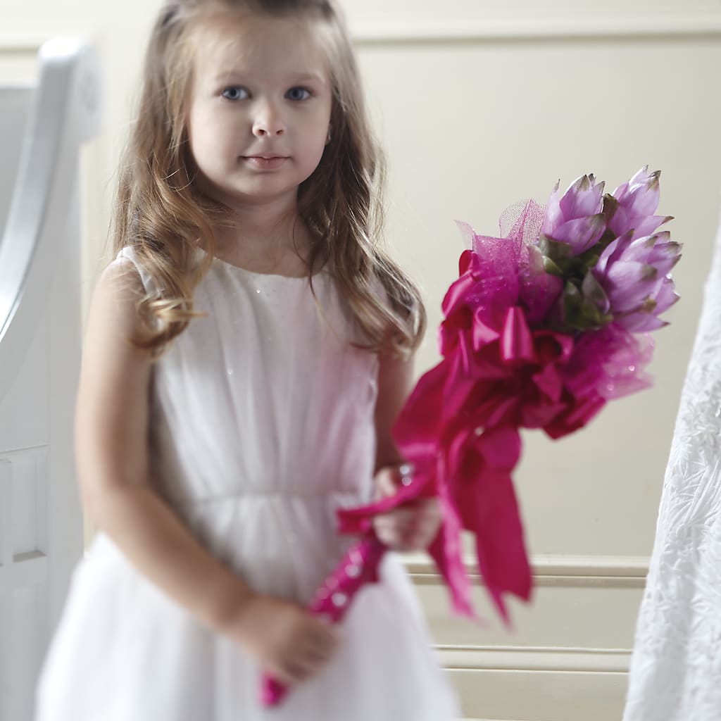Sparkle Pink Flower Girl Bouquet – Windsor Florist Inc., The, New York NY