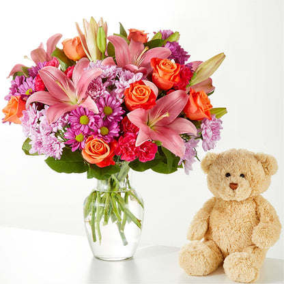 One and Only Bouquet and Bear Bundle –  Windsor Florist Inc., The, New York NY