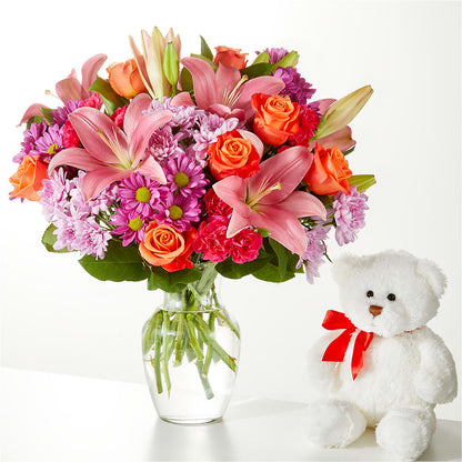 One and Only Bouquet and Bear Bundle –  Windsor Florist Inc., The, New York NY