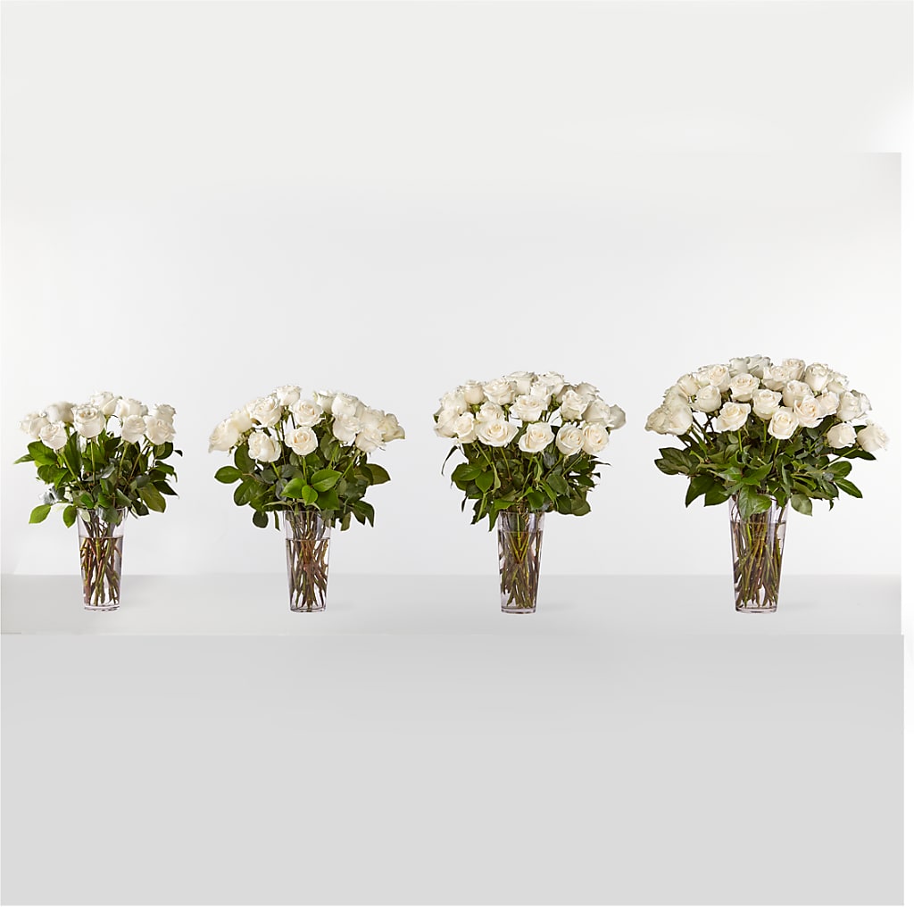 Long Stem White Rose Bouquet –  Windsor Florist Inc., The, New York NY
