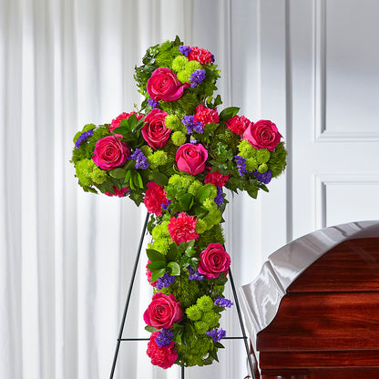 Tribute Rose Floral Cross –  Windsor Florist Inc., The, New York NY