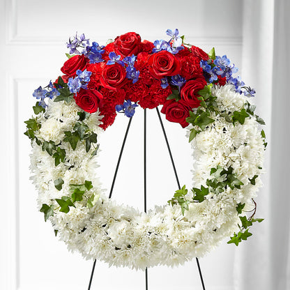 Patriotic Passion Wreath –  Windsor Florist Inc., The, New York NY