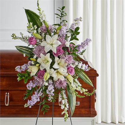 Grateful Hearts Standing Spray –  Windsor Florist Inc., The, New York NY