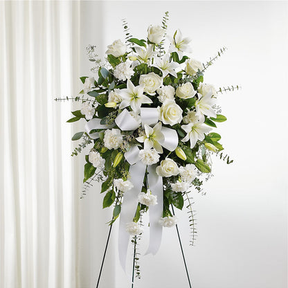 With Care Standing Spray –  Windsor Florist Inc., The, New York NY