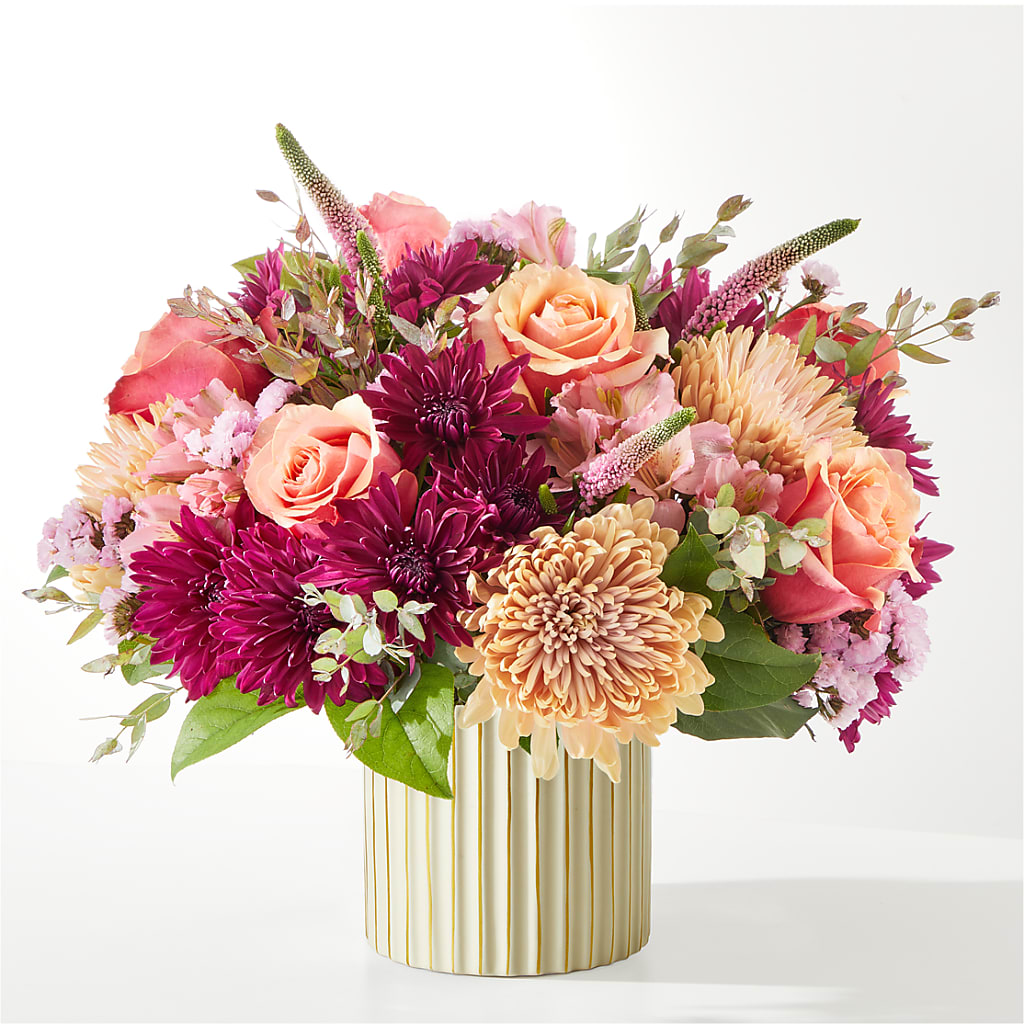 Berry Cobbler Bouquet with Ivory Vase –  Windsor Florist Inc., The, New York NY