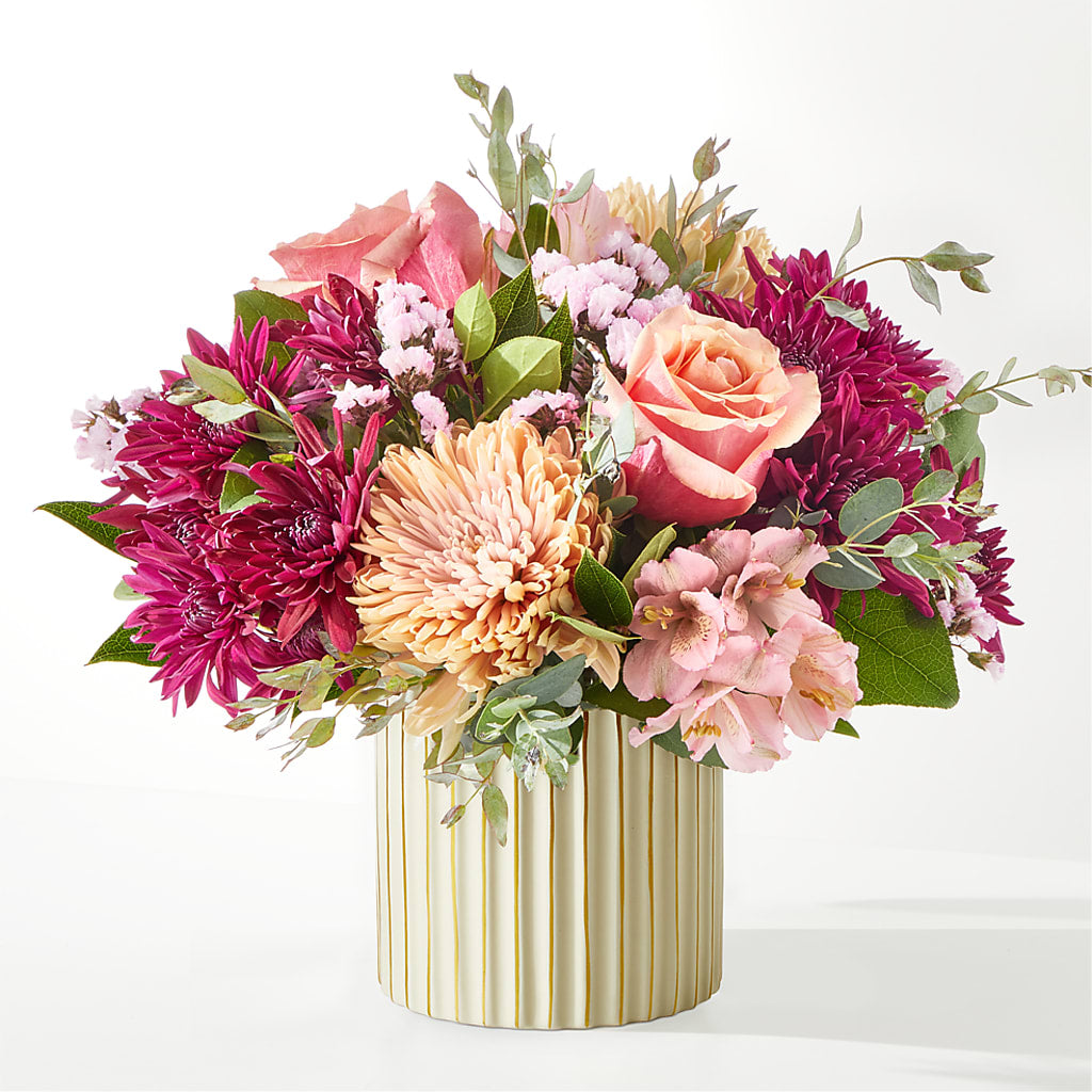 Berry Cobbler Bouquet with Ivory Vase –  Windsor Florist Inc., The, New York NY