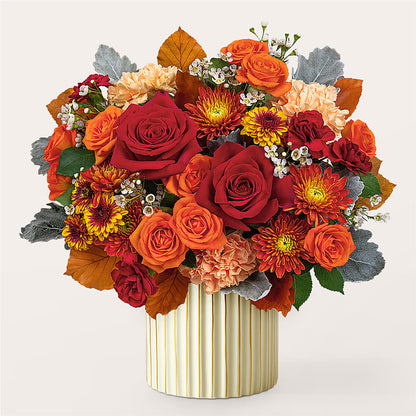 Merlot Bouquet with Ivory Vase –  Windsor Florist Inc., The, New York NY
