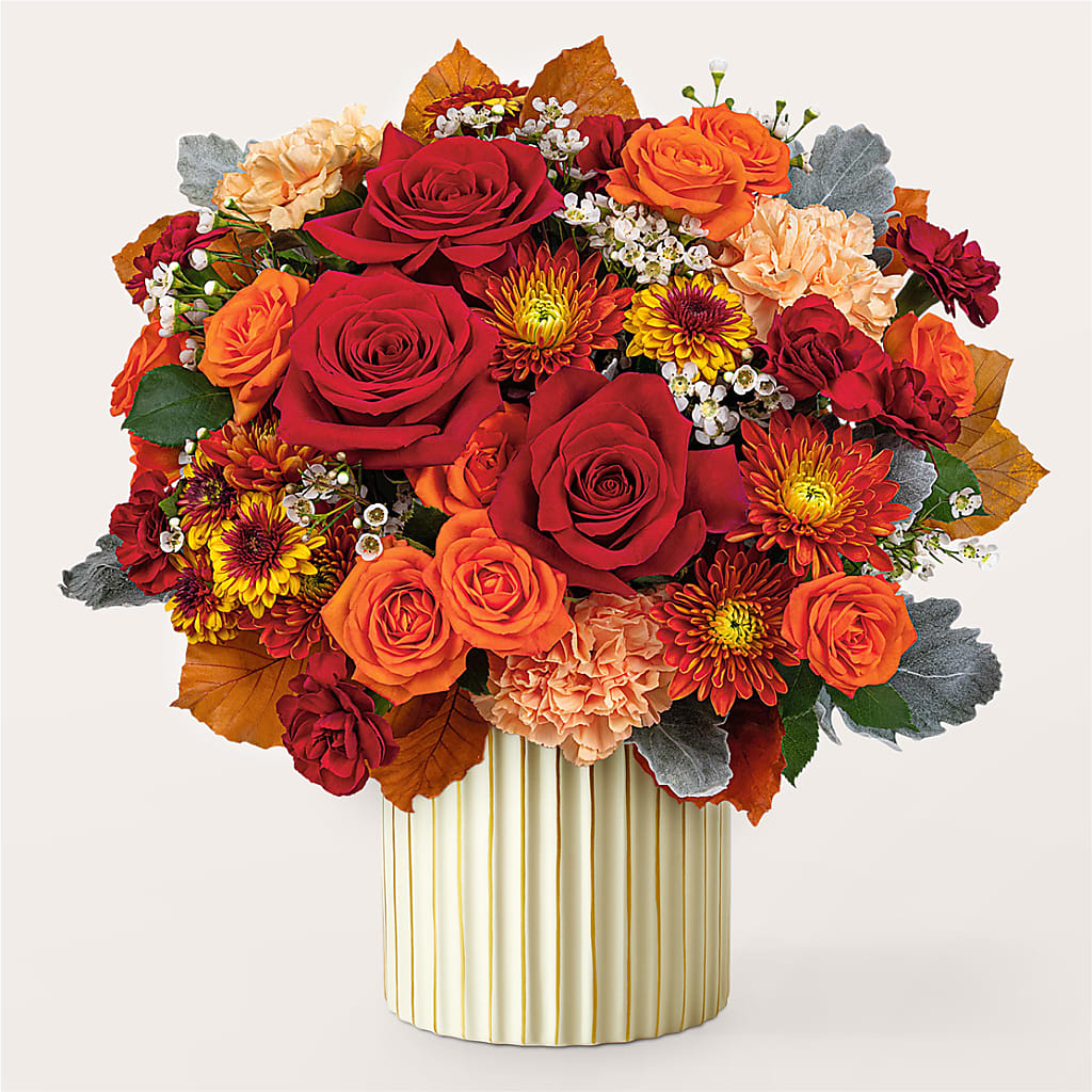Merlot Bouquet with Ivory Vase –  Windsor Florist Inc., The, New York NY