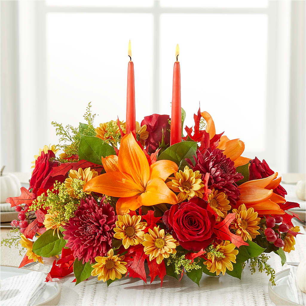 Autumn's Embrace Centerpiece –  Windsor Florist Inc., The, New York NY