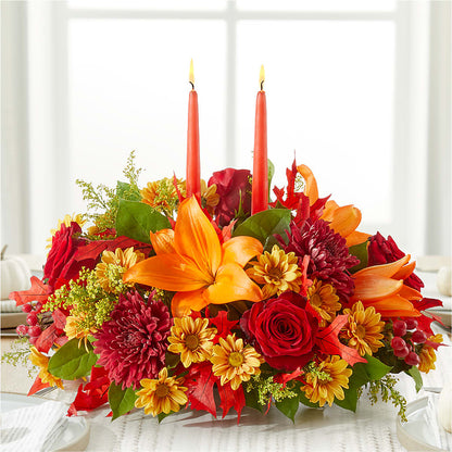 Autumn's Embrace Centerpiece –  Windsor Florist Inc., The, New York NY