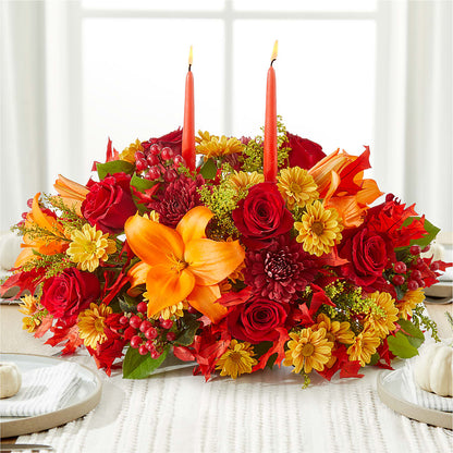 Autumn's Embrace Centerpiece –  Windsor Florist Inc., The, New York NY