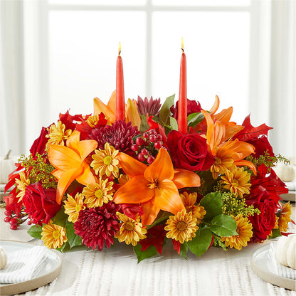 Autumn's Embrace Centerpiece –  Windsor Florist Inc., The, New York NY